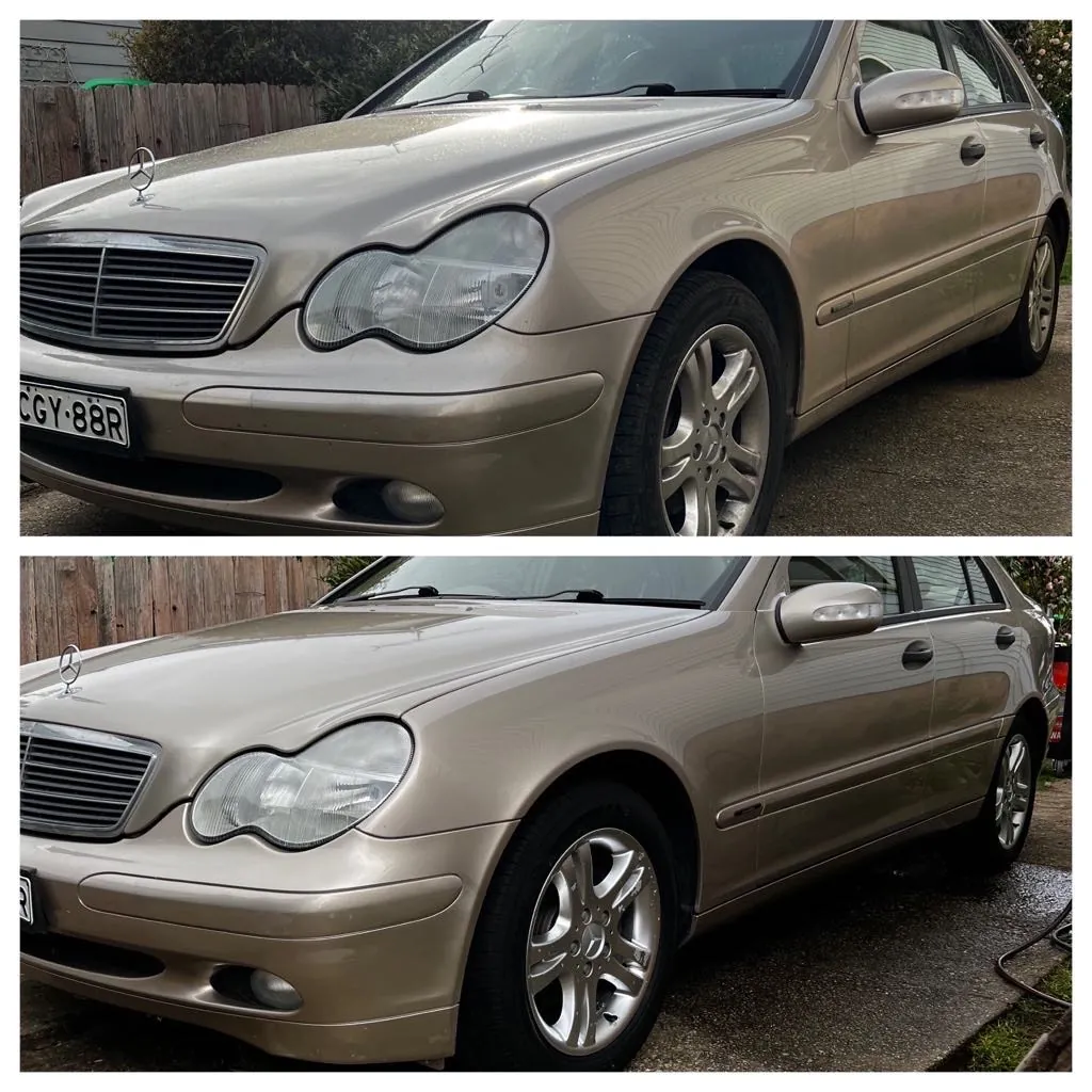 Before and after: Mercedes exterior pre-sale detail